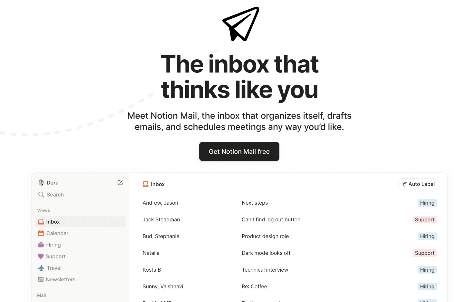Notion Mail desktop app