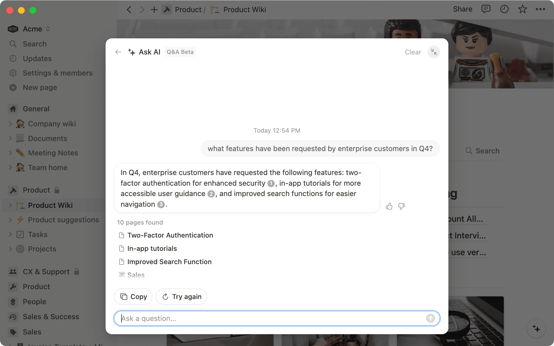 Quickly synthesize multiple pages of user research into easy-to-understand insights.