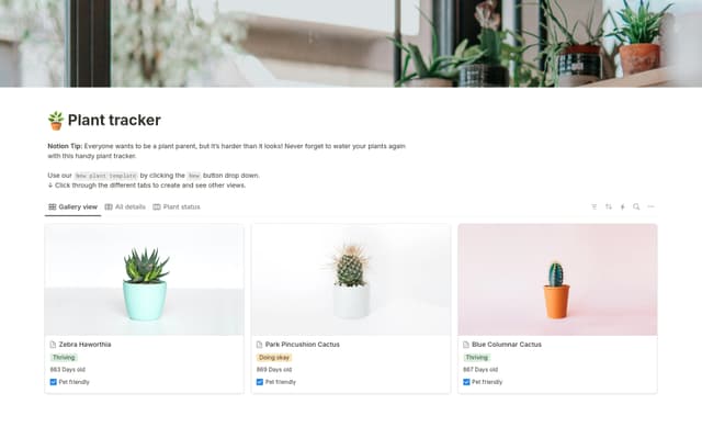 Plant tracker