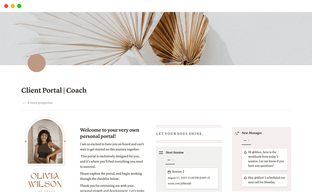 Client Portal Coach